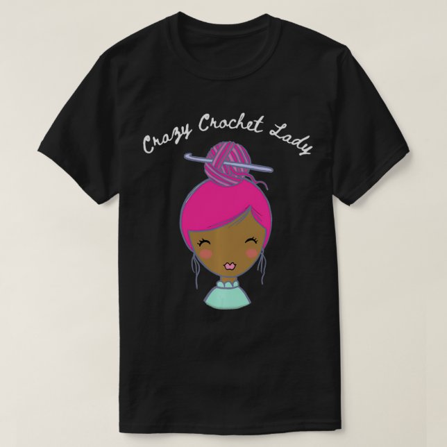 Camiseta La loca dama de crochet (Diseño del anverso)