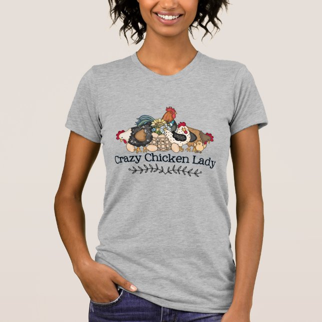 Camiseta La loca dama de pollo (Anverso)