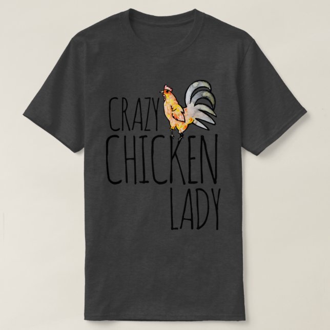 Camiseta La loca dama de pollo (Diseño del anverso)