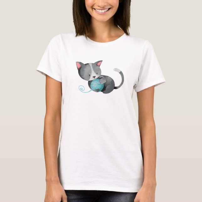 Camiseta La loca dama del gato (Anverso)