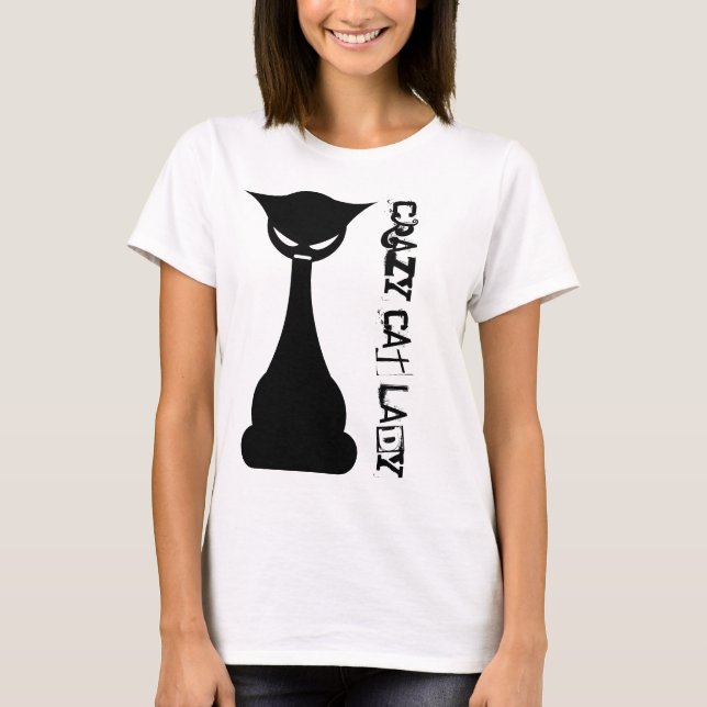 Camiseta La loca dama del gato (Anverso)