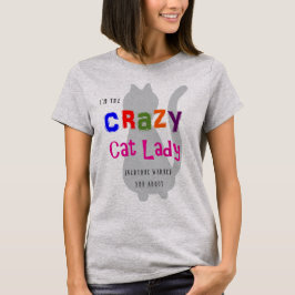 Camiseta La loca dama del gato