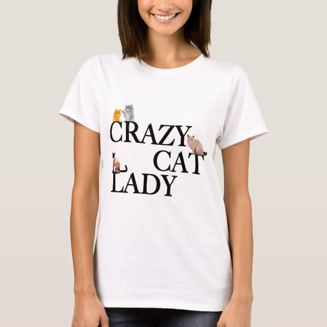 Camiseta La loca dama del gato (Anverso)
