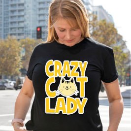Camiseta La loca dama del gato