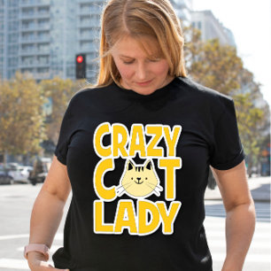 Camiseta La loca dama del gato
