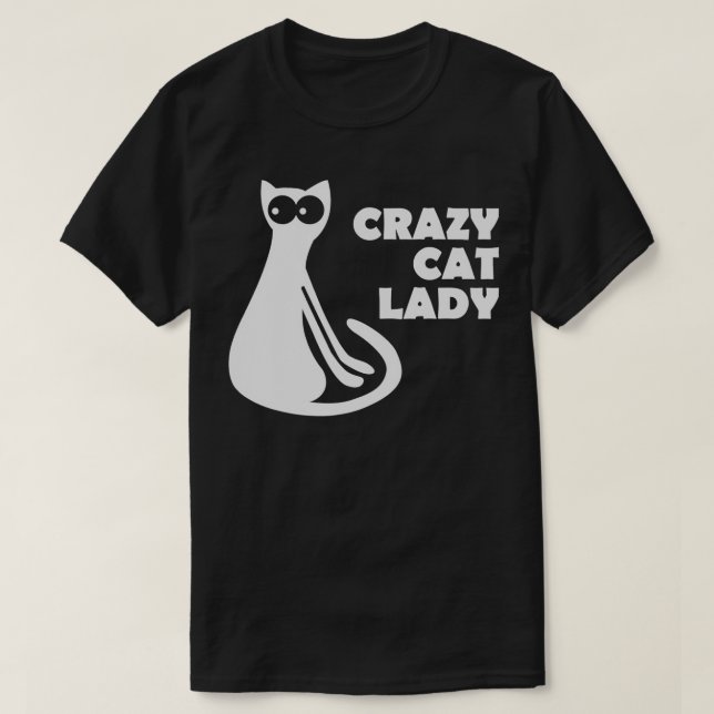 Camiseta La loca dama del gato (Diseño del anverso)