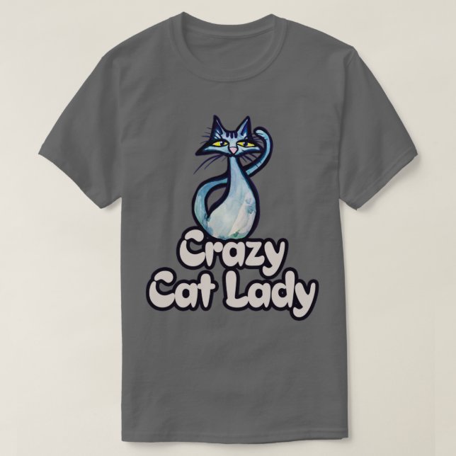 Camiseta La loca dama del gato (Diseño del anverso)