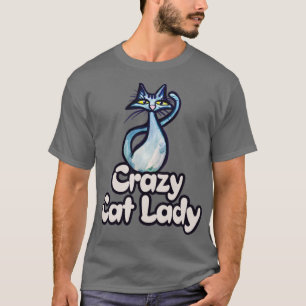 Camiseta La loca dama del gato