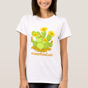 Camiseta La loca planta Lady Cactus Regalo Funny Floral par