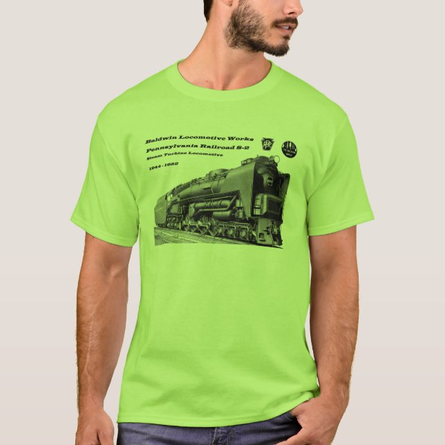 Camiseta La locomotora de Baldwin funciona la turbina de (Anverso)