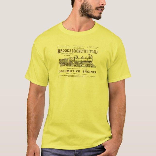 Camiseta La locomotora de vapor de los arroyos funciona (Anverso)