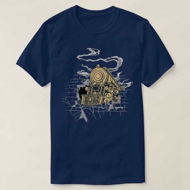 Camiseta La locomotora rompe la pared (Diseño del anverso)