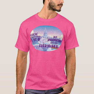 Camiseta La lógica te lleva a la imaginación A to B