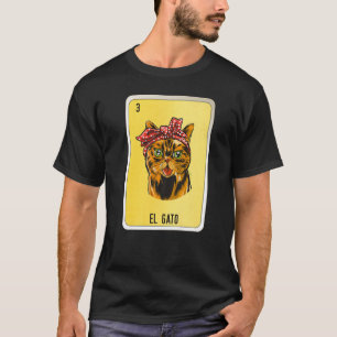 Camiseta La Lotería Mexicana El Gato Tarjetas Loteria Méx