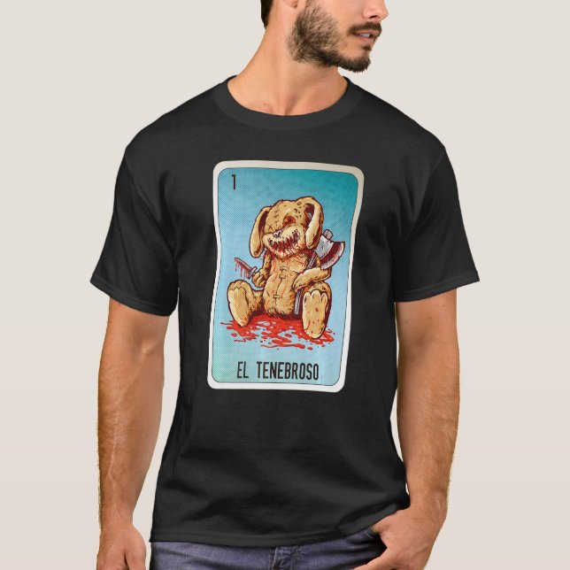 Camiseta La Lotería Mexicana El Tenebroso (Anverso)