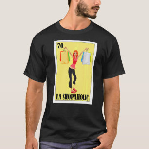 Camiseta La Lotería Shopaholic Diseño Lotería Mexicana La S