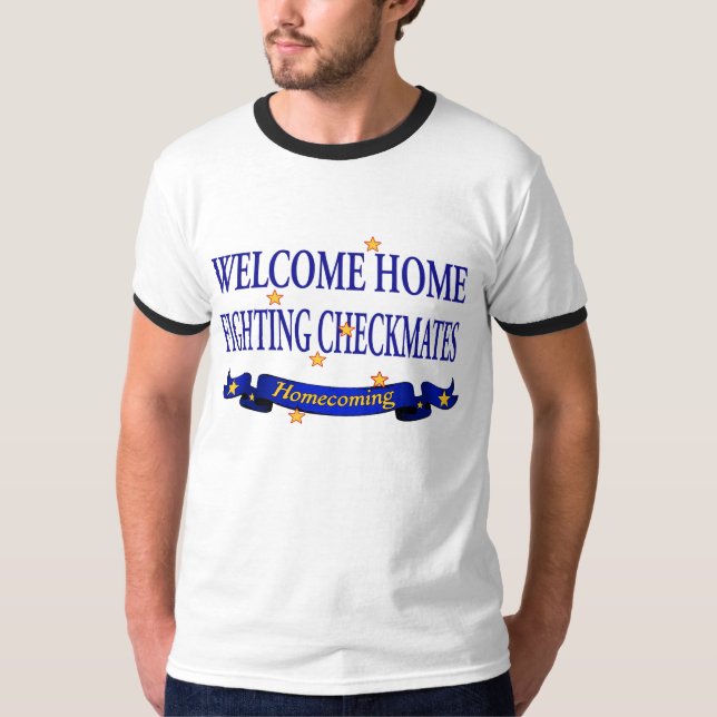 Camiseta La lucha agradable del hogar da jaque mate (Anverso)