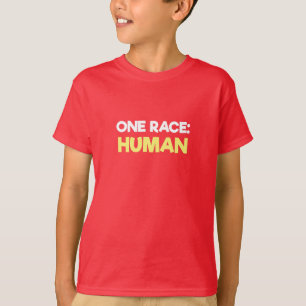 Camiseta La lucha contra el racismo, una raza, un ser human