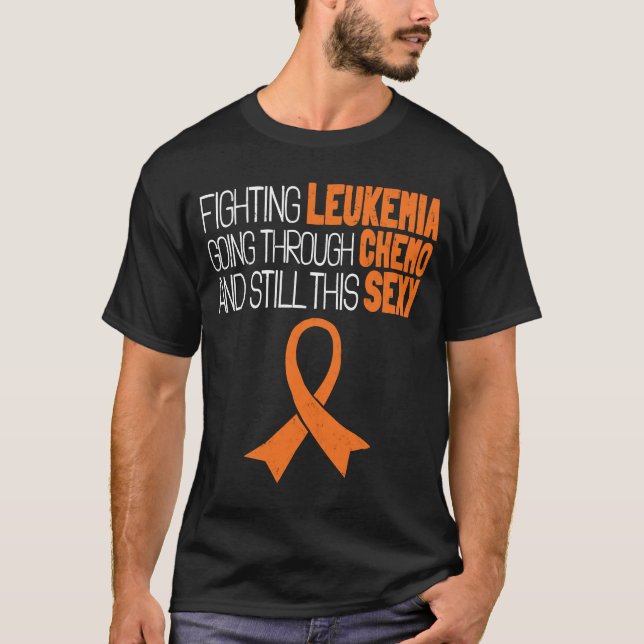 Camiseta La Lucha Contra La Leucemia Que Se Produce A Travé (Anverso)