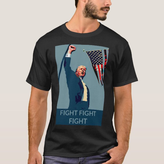 Camiseta La lucha contra Trump: imagen de esperanza posteri (Anverso)