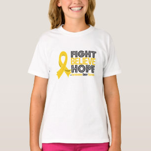 Camiseta La lucha cree la esperanza - cáncer de