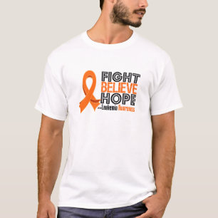 Camiseta La lucha cree la esperanza - leucemia