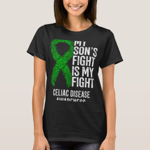 Camiseta La lucha de Coeliac mi hijo es mi enfermedad celía