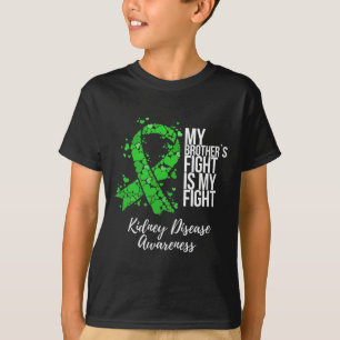 Camiseta La lucha de Hermano es contra mi enfermedad renal