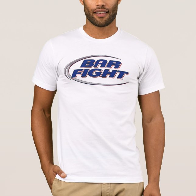 Camiseta La lucha de la barra apenas añade la cerveza (Anverso)