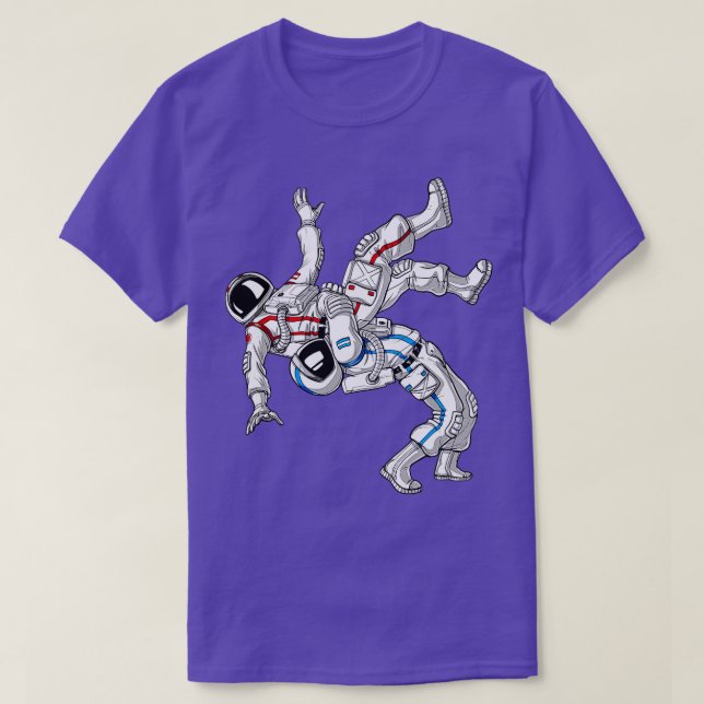 Camiseta La lucha de los astronautas JiuJitsu (Diseño del anverso)