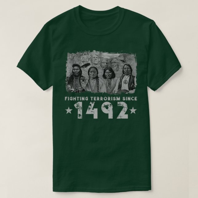 Camiseta La lucha de los nativos estadounidenses que dicen  (Diseño del anverso)