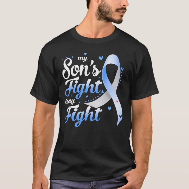 Camiseta La lucha de mamá de T1D mi hijo es mi lucha contra (Anverso)