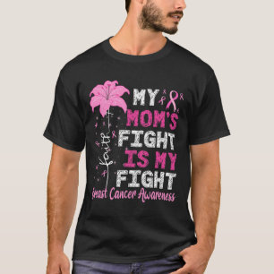 Camiseta La lucha de mamá es mi lucha contra el cáncer de m