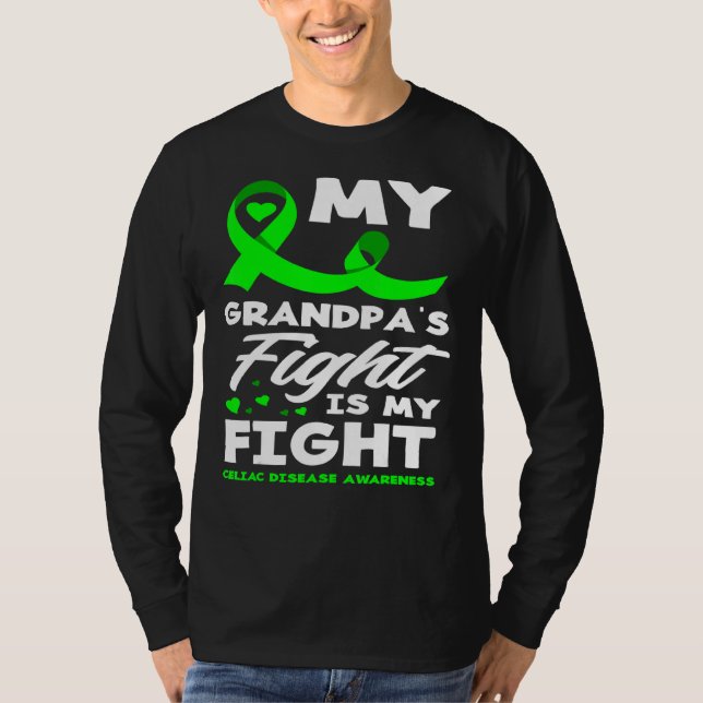 Camiseta La lucha de mi abuelo es por la enfermedad celíaca (Anverso)