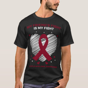 Camiseta La lucha de mi amigo es mi lucha contra el mieloma