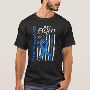 Camiseta La lucha de mi cuñado bandera Conciencia de la dia