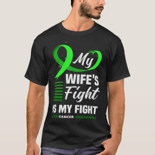 Camiseta La lucha de mi esposa es conciencia del cáncer de