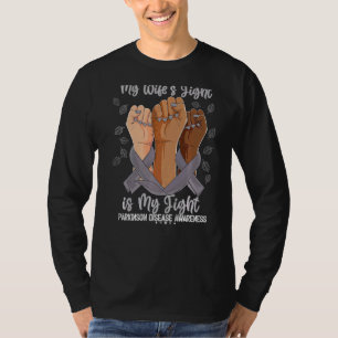 Camiseta La lucha de mi esposa es la guerra de Parkinson en