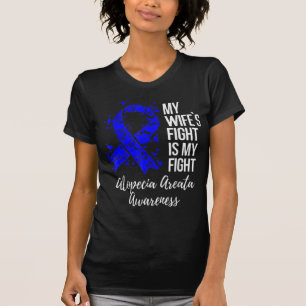 Camiseta La lucha de mi esposa es mi lucha contra la Alopec