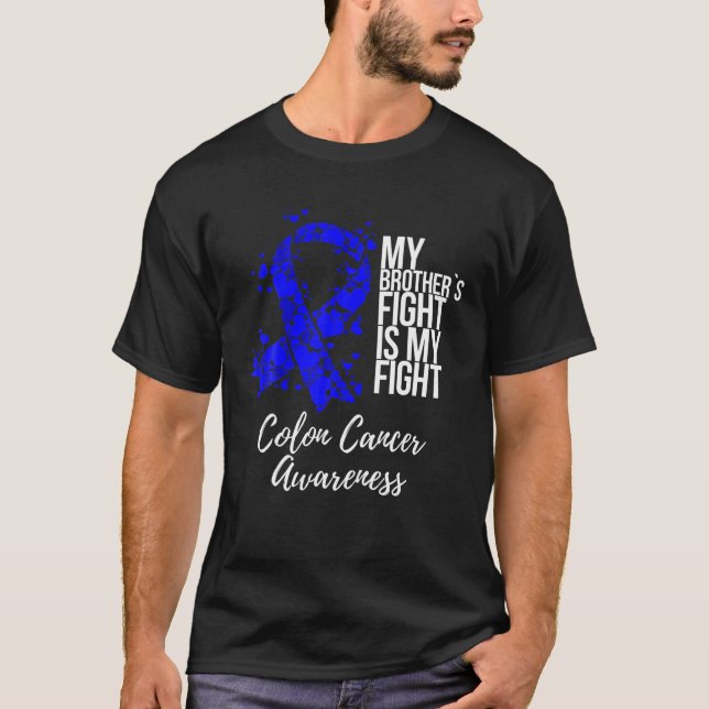 Camiseta La lucha de mi hermano contra el cáncer de colon (Anverso)