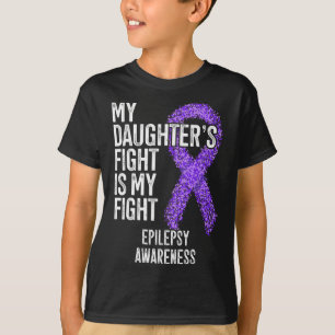 Camiseta La lucha de mi hija es conciencia de la epilepsia 