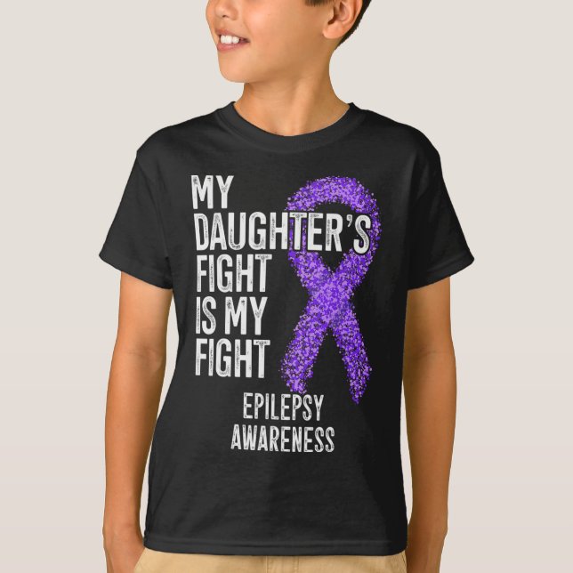Camiseta La lucha de mi hija es conciencia de la epilepsia  (Anverso)