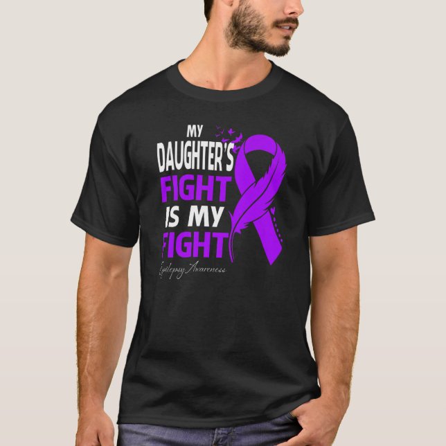 Camiseta La lucha de mi hija es conciencia de la epilepsia  (Anverso)