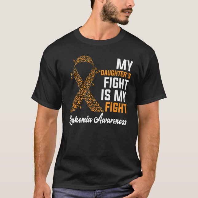Camiseta La lucha de mi hija es conciencia de la leucemia e (Anverso)