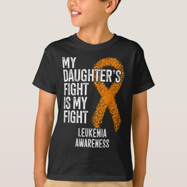 Camiseta La lucha de mi hija es conciencia de la leucemia e (Anverso)