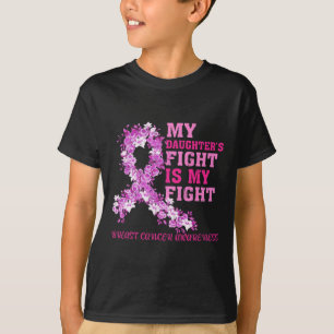Camiseta La lucha de mi hija es contra el cáncer de mama