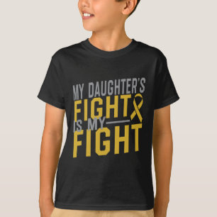 Camiseta La lucha de mi hija es contra el cáncer infantil