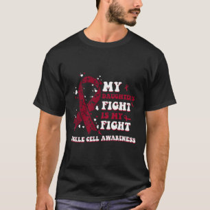 Camiseta La lucha de mi hija es mi lucha Anemia de células 