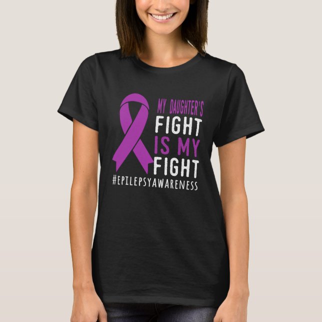 Camiseta La lucha de mi hija es mi lucha contra la epilepsi (Anverso)
