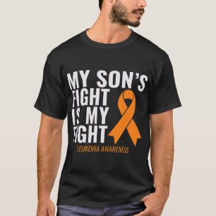 Camiseta La lucha de mi hijo es mi conciencia de la leucemi